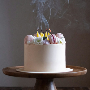 Blush Garden Floral Cake