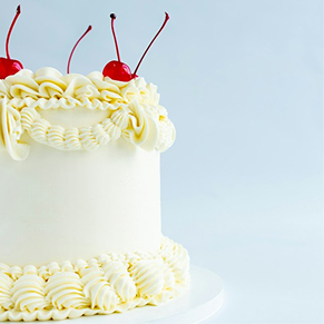 Minimal Cherry Bento Cake